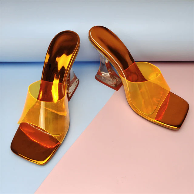 2022 Summer New Women Slippers Sexy Fashion Night Party Shoes High Heels Shoes - Image 3