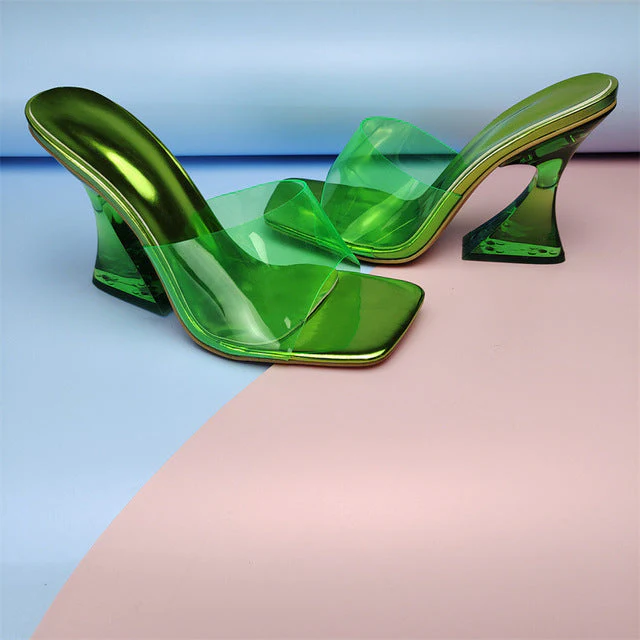 2022 Summer New Women Slippers Sexy Fashion Night Party Shoes High Heels Shoes - Image 4