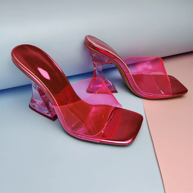 2022 Summer New Women Slippers Sexy Fashion Night Party Shoes High Heels Shoes - Image 5
