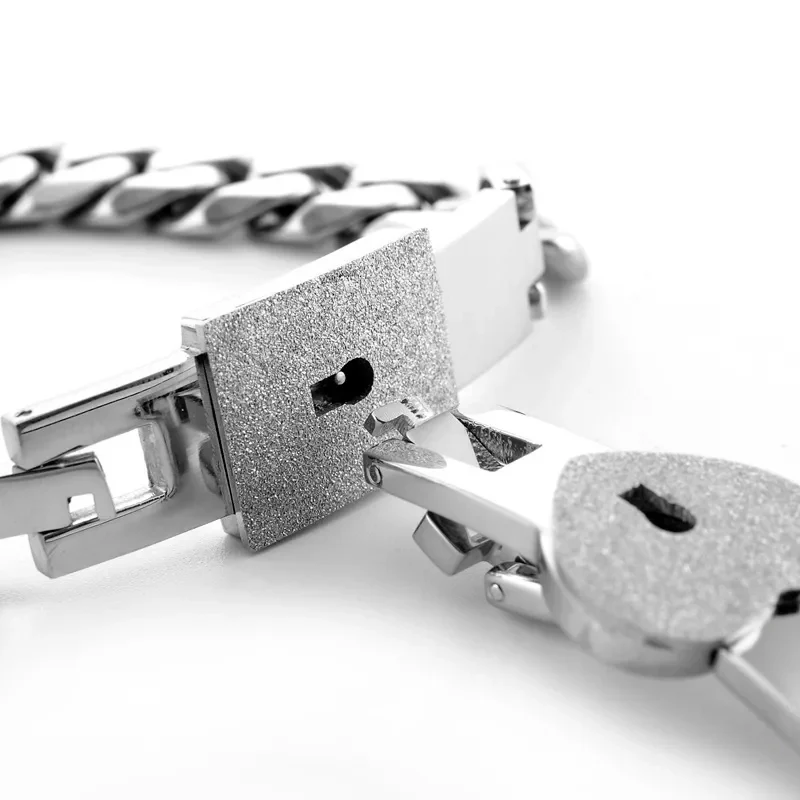 Couple Loyalty Bracelet & Key Necklace Secret Key Couple Bracelets Exclusive Love Lock Bracelets Lock & Unlock Your Love Set Couple Loyalty Key Bracelet - Image 10