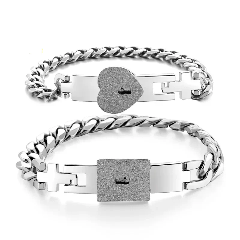 Couple Loyalty Bracelet & Key Necklace Secret Key Couple Bracelets Exclusive Love Lock Bracelets Lock & Unlock Your Love Set Couple Loyalty Key Bracelet - Image 15