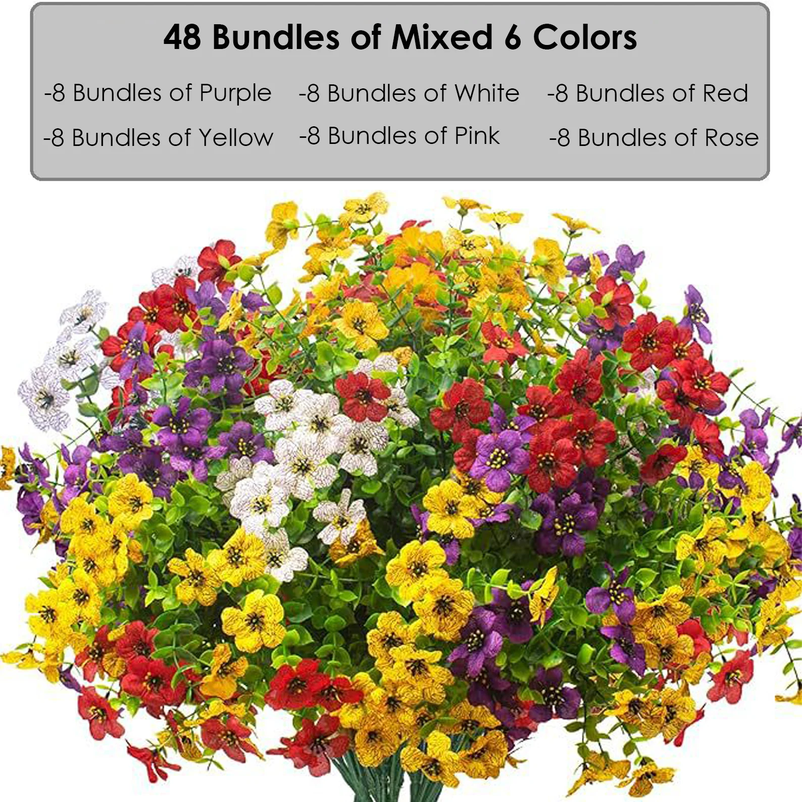 💖Mother's Day Hot Sale 49%OFF🌺UV Resistant Colorful Artificial Flower - Image 23